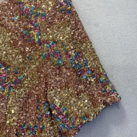 NWT Luxedo Sparkly Sequin Formal Gown Womens Large Pink HOCO Dress Taylor Swift - Picture 6 of 15